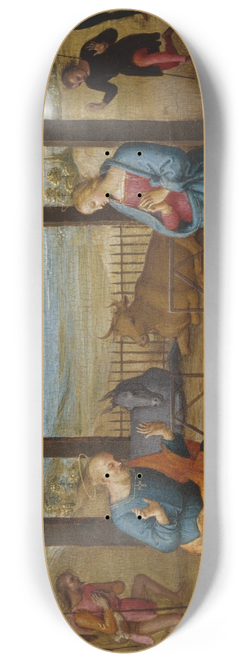 Pietro Perugino - The Nativity 8.25 inch art skate deck