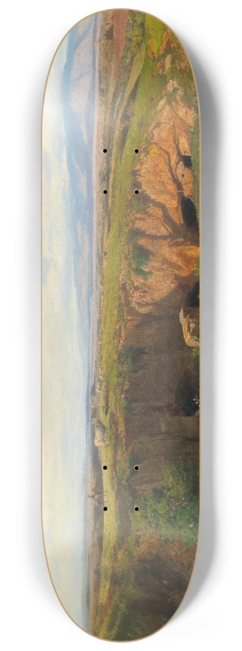 Pietro Sassi - Roman Campagna landscape with shepherd 8.25 inch art skate deck