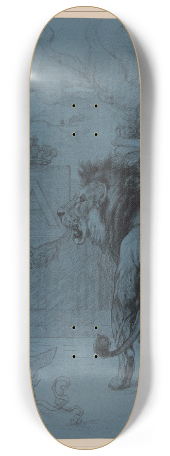 Piet Van Engelen - Lion 8.25 inch art skate deck