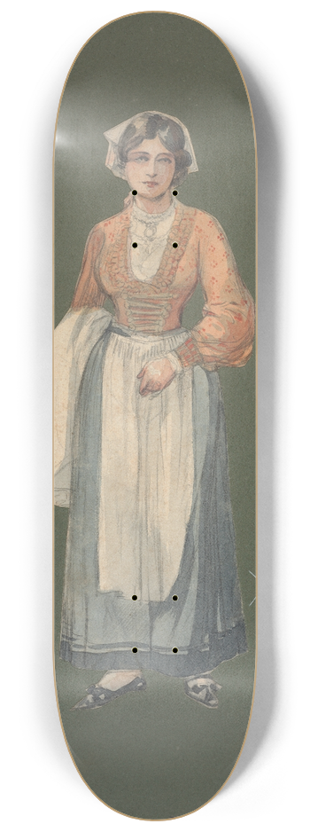 Pipein Gamba - Giovane donna 8.25 inch art skate deck