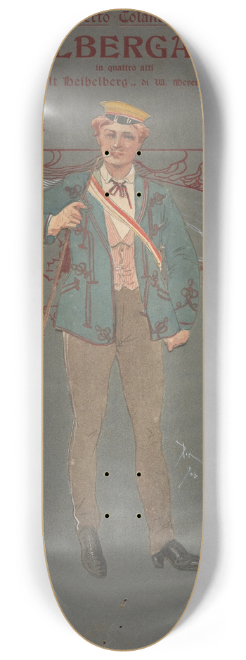 Pipein Gamba - Studenti (atto I) 8.25 inch art skate deck