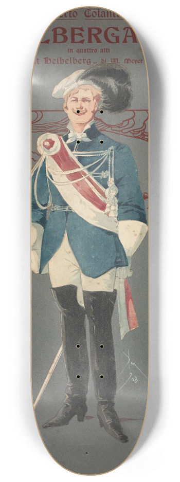 Pipein Gamba - Studenti (atto III) 8.25 inch art skate deck
