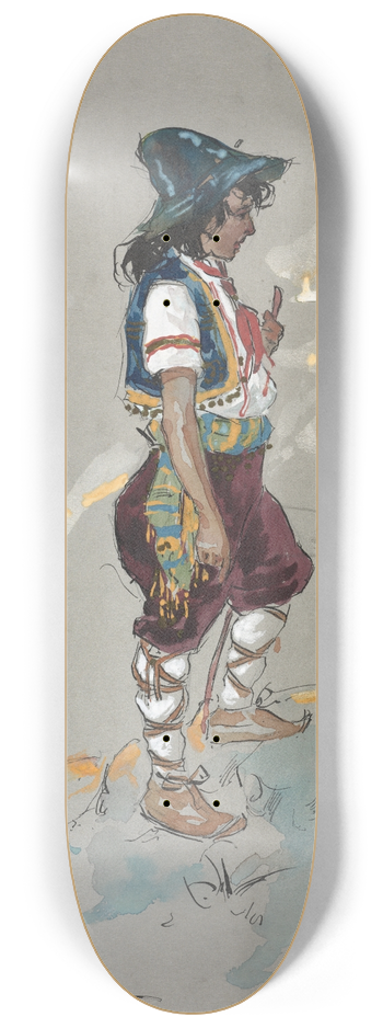 Plinio Codognato - 2 comparse  ragazzi 8.25 inch art skate deck