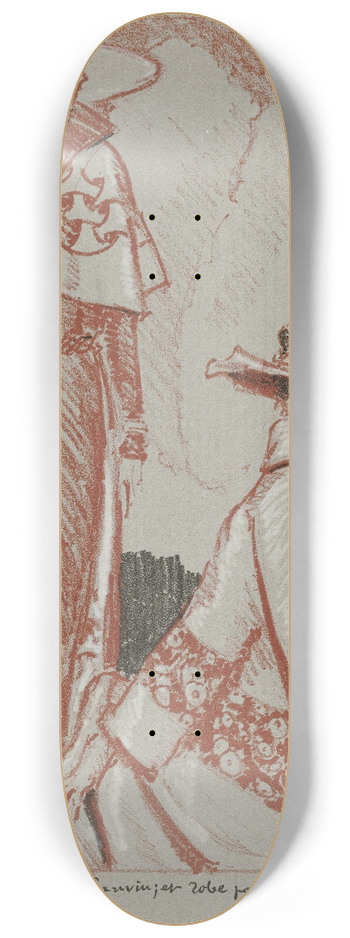 Porter Woodruff - Costume tailleur, de Jeanne Lanvin; et robe pour les courses, de Beer 8.25 inch art skate deck