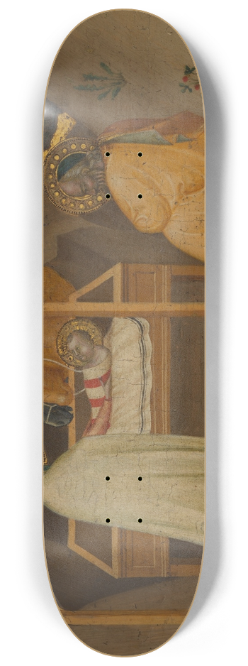 Puccio di Simone - The Nativity 8.25 inch art skate deck