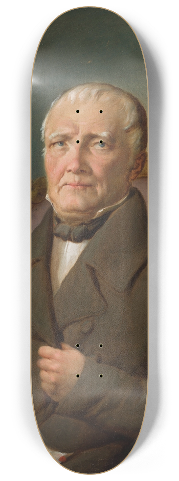 Rafa Hadziewicz - Portrait of Stanisaw Kurpiewski 8.25 inch art skate deck