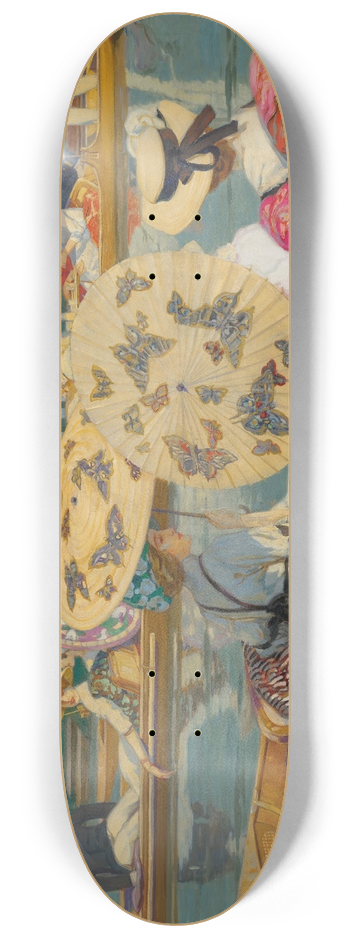 Raimund Germela - Punting on the Thames 8.25 inch art skate deck