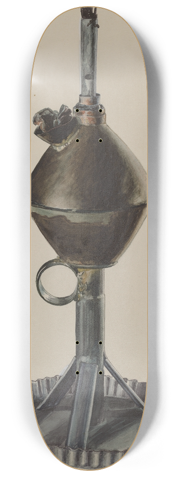 Ralph Atkinson - Lard or Whale Oil Lamp 8.25 inch art skate deck