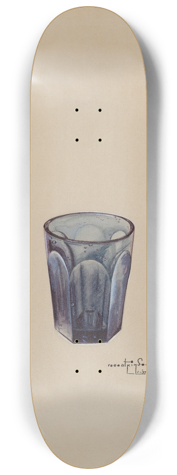 Ralph Atkinson - Whiskey Glass 8.25 inch art skate deck