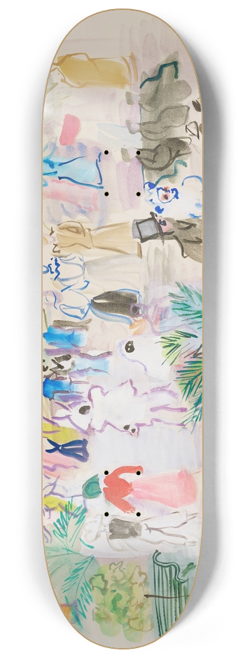 Raoul Dufy - Bal masqu  Perpignan 8.25 inch art skate deck