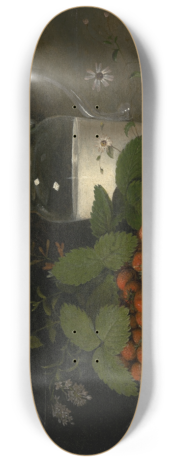 Raphaelle Peale - Strawberries and Cream 8.25 inch art skate deck