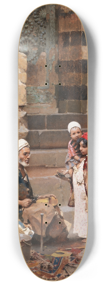 Raphael von Ambros - The old shoe maker, Cairo 8.25 inch art skate deck