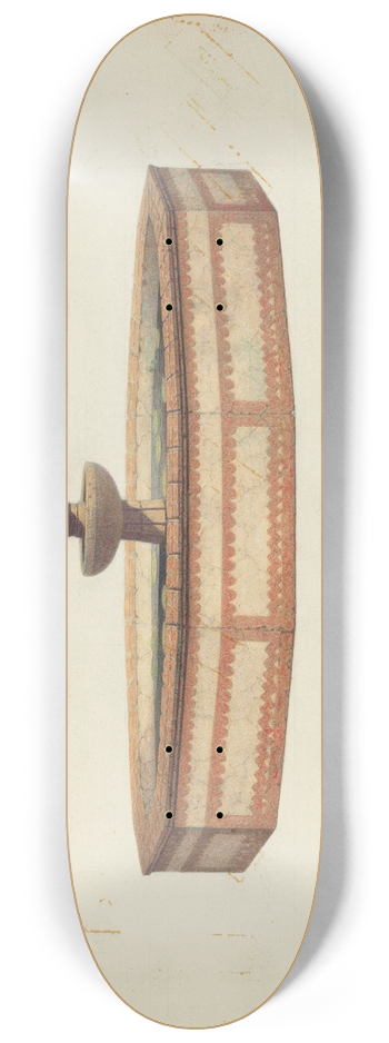 Raymond E. Noble - Mission Fountain 8.25 inch art skate deck
