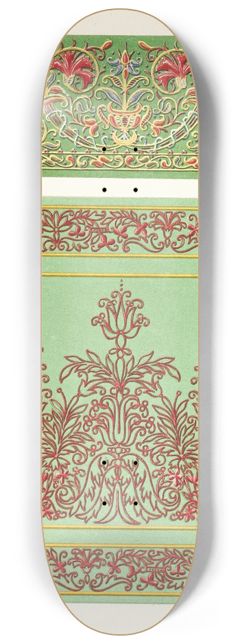 John Charles Robinson - Italian Cinque-cento Embroidered Silks 8.25 inch art skate deck