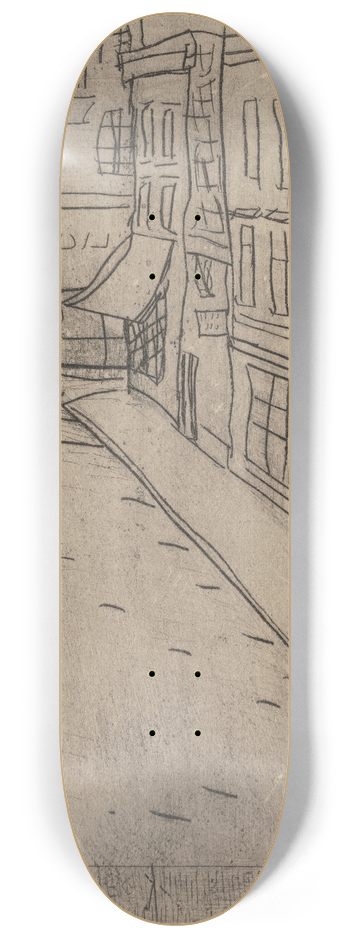 Raymond McIntyre - Street scene 8.25 inch art skate deck