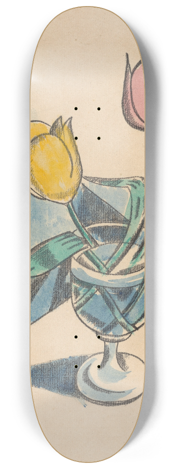 Raymond McIntyre - Tulips 8.25 inch art skate deck