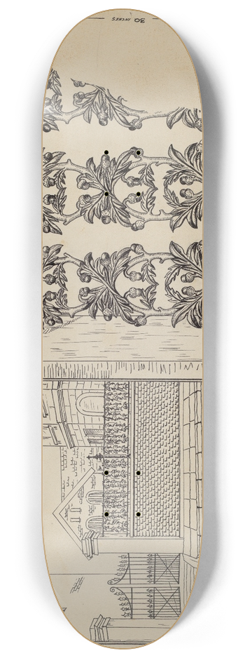 Ray Price - Cast Iron Fence Railing 8.25 inch art skate deck