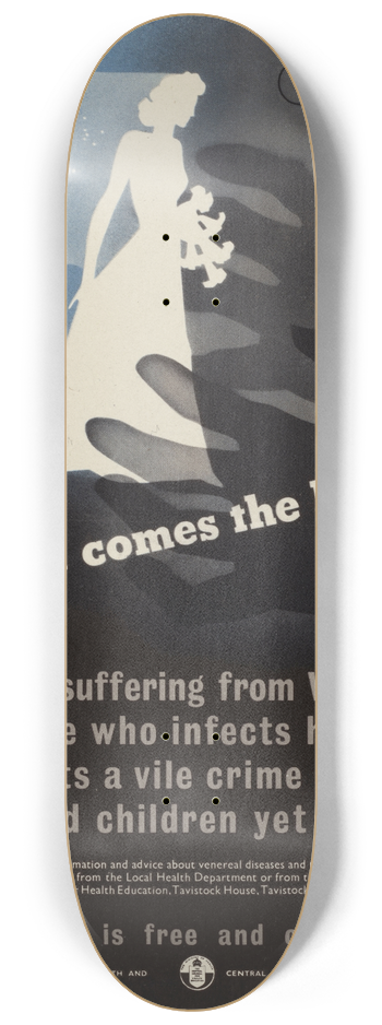 Reginald Mount  - Venereal Diseases  Here Comes the Bride 8.25 inch art skate deck