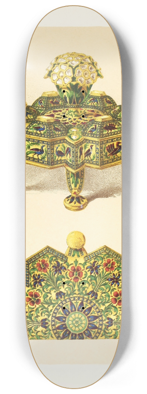 John Charles Robinson - Spice-Box in Silver Gilt, enriched with Translucent Enamels 8.25 inch art skate deck