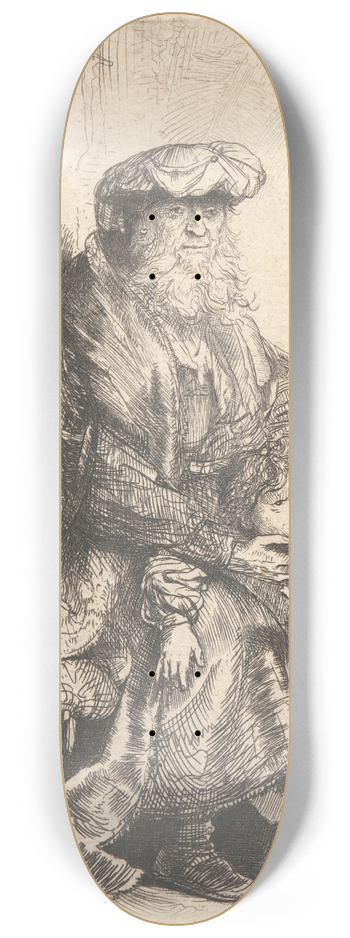 Rembrandt van Rijn - Abrahams Sacrifice 8.25 inch art skate deck