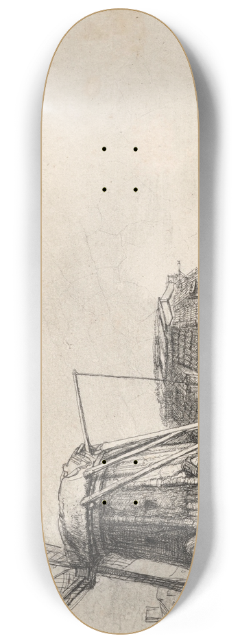 Rembrandt van Rijn - The Windmill 8.25 inch art skate deck