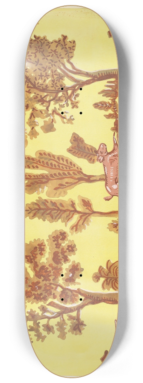 American 20th Century - Bandbox Design (Rabbit Hunt) 8.25 inch art skate deck