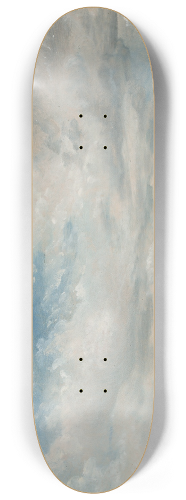 John Constable - Clouds 8.25 inch art skate deck