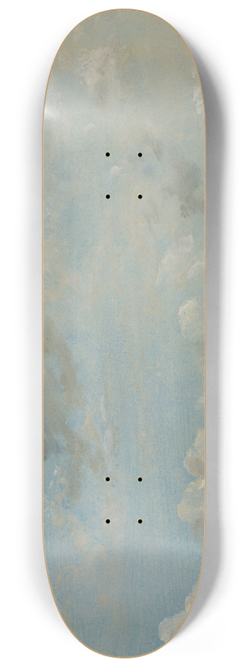 John Constable - Cloud Study 8.25 inch art skate deck