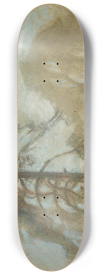 Richard Bergh - Pine Trees Tyres 8.25 inch art skate deck