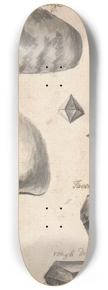 Richard Brookes - Rough Diamonds 8.25 inch art skate deck