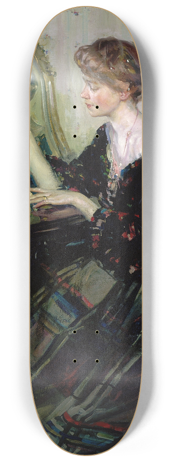 Richard E. Miller - The Chinese Statuette 8.25 inch art skate deck