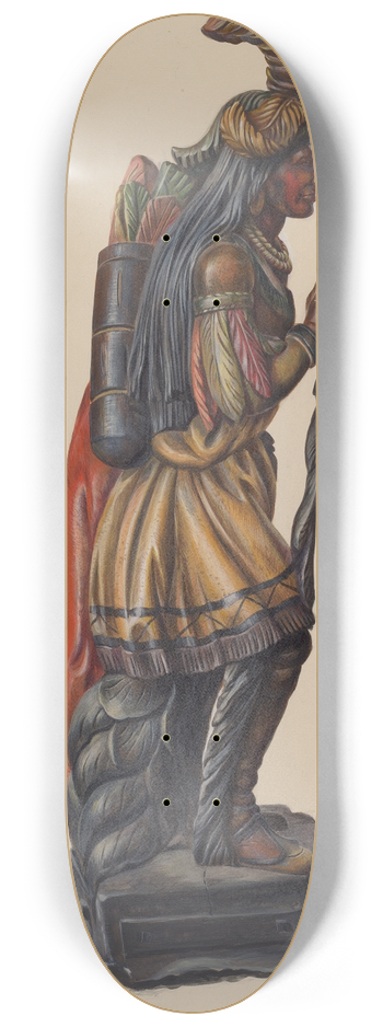 Richard F. Smith - Cigar Store Indian 8.25 inch art skate deck