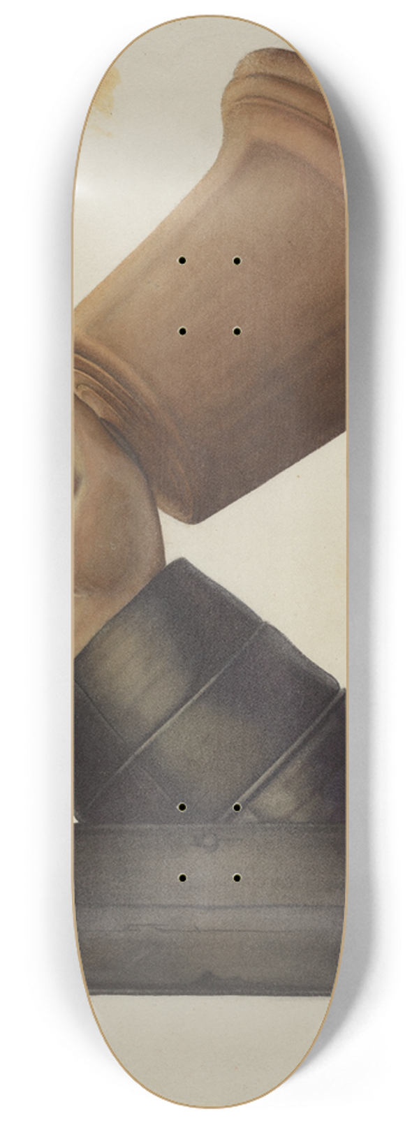 American 20th Century - Bell in Hand Tavern Sign 8.25 inch art skate deck