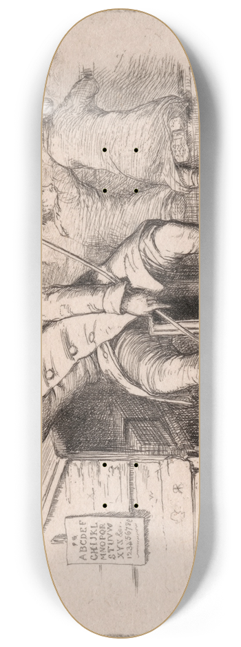 Richard Redgrave - School Master in Classroom 8.25 inch art skate deck