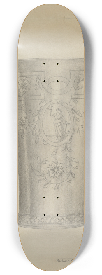 Richard Schoene - Silver Beaker 8.25 inch art skate deck
