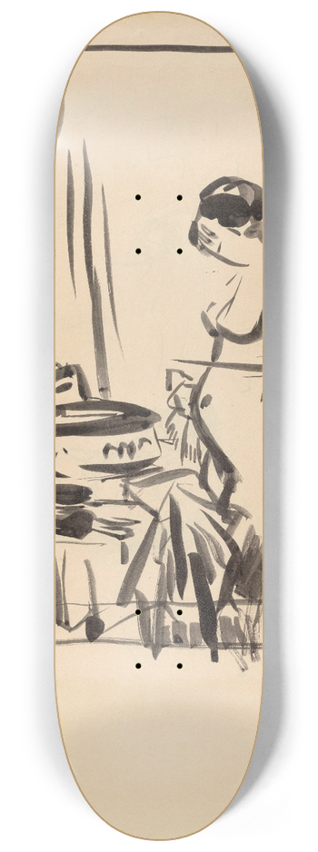 Rik Wouters - Nude at a Dressing Table 8.25 inch art skate deck