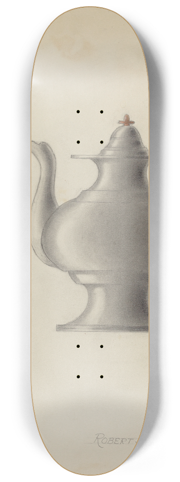 Robert Brigadier - Pewter Teapot 8.25 inch art skate deck