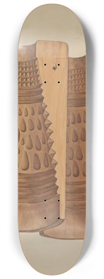 Robert Calvin - Maple Sugar Mold 8.25 inch art skate deck