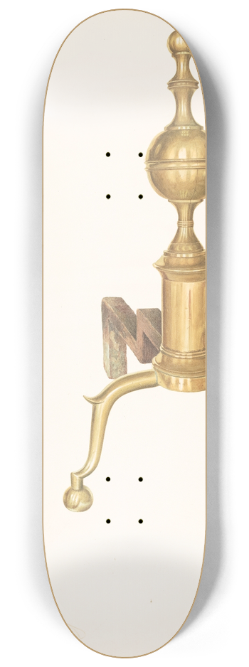 Robert Clark - Brass Andirons 8.25 inch art skate deck