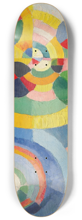Robert Delaunay - Circular Forms 8.25 inch art skate deck