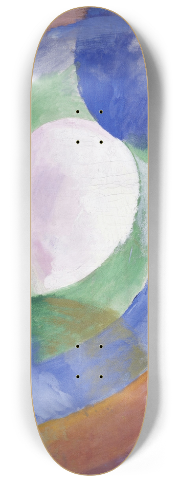 Robert Delaunay - Formes circulaires, lune no. 1 8.25 inch art skate deck