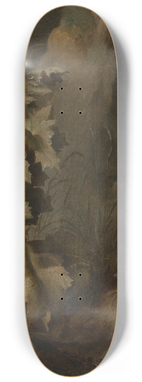 John Crome - An Egyptian Poppy and a Water Mole 8.25 inch art skate deck