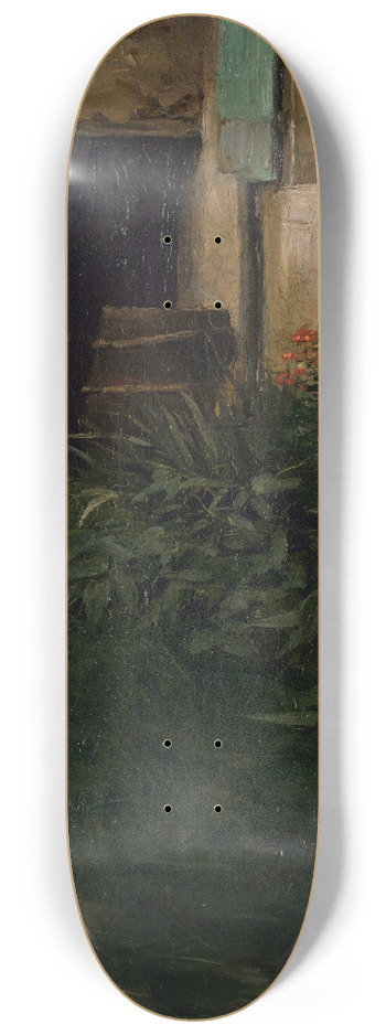 Robert Henry Logan - A Garden Path 8.25 inch art skate deck