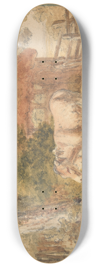 Robert Hills - Three Donkeys 8.25 inch art skate deck