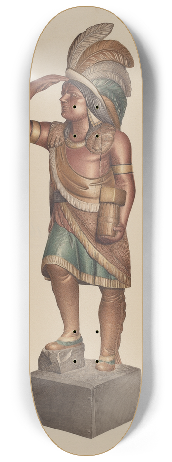 Robert Pohle - Cigar Store Indian 8.25 inch art skate deck