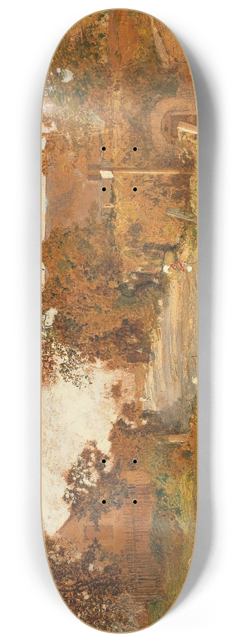 Robert Russ - Motif of Feldsberg, (Lower Austria) 8.25 inch art skate deck