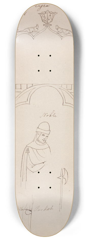 Robert Smirke - MSS Bible Regia 8.25 inch art skate deck