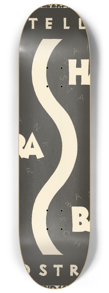 Robert Stcklin - HaFraBa-Autostrasse  Gewerbemuseum Basel 8.25 inch art skate deck
