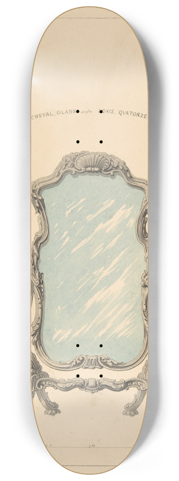 Robert William Hume - Design for Cheval Glass 8.25 inch art skate deck