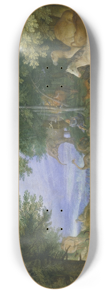 Roelant Savery - Orpheus Charming the Animals with His Music 8.25 inch art skate deck
